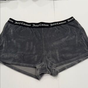 Juicy Couture Charcoal Velour Lounge Shorts XL